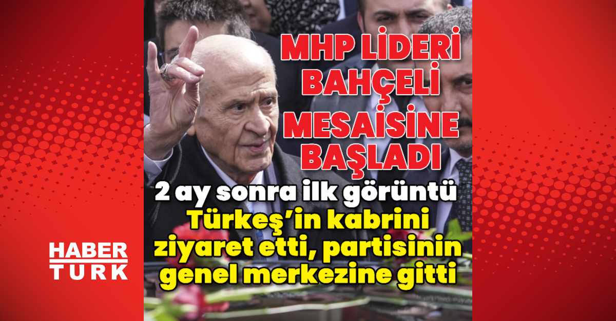 MHP lideri Devlet Bahçeli, Türkeş'in kabrini ziyaret etti | Son dakika haberler | Son dakika haberi | Haberler | Son dakika haberleri