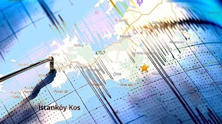 Muğla Bodrum’da 3.7 büyüklüğünde deprem