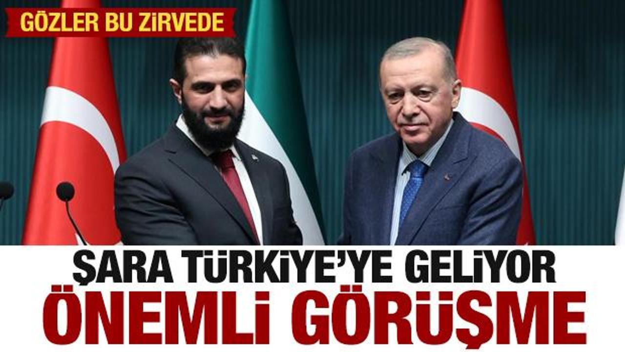 Şara Türkiye’ye geliyor! Erdoğan da katılacak