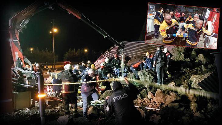 SON DAKİKA HABERİ: Samsun’da heyelan! Kaya parçası aracın üzerine düştü