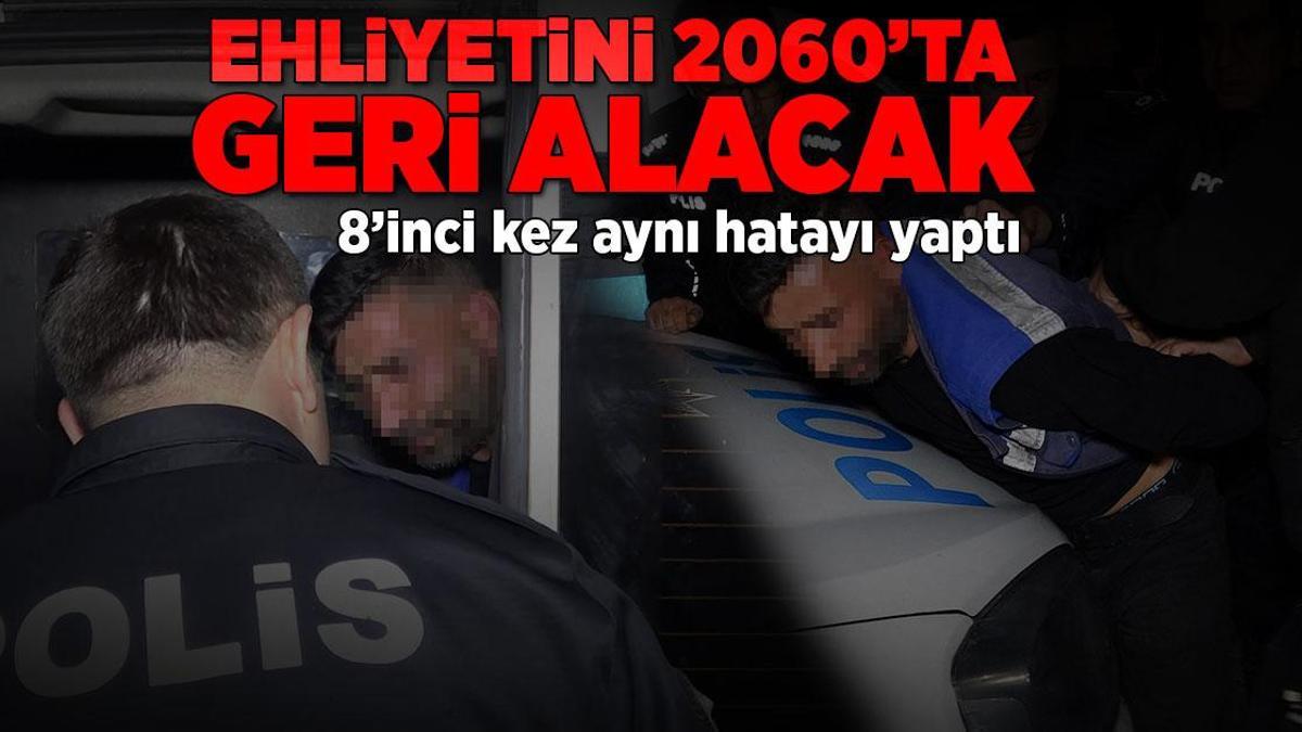 8’inci kez aynı hatayı yaptı! 2060’a kadar ehliyetine el konuldu