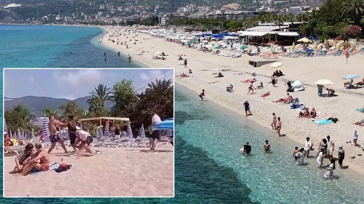 Alanya’da plajda İngiliz turiste şezlong dayağı! Skandal görüntünün bedeli ağır oldu