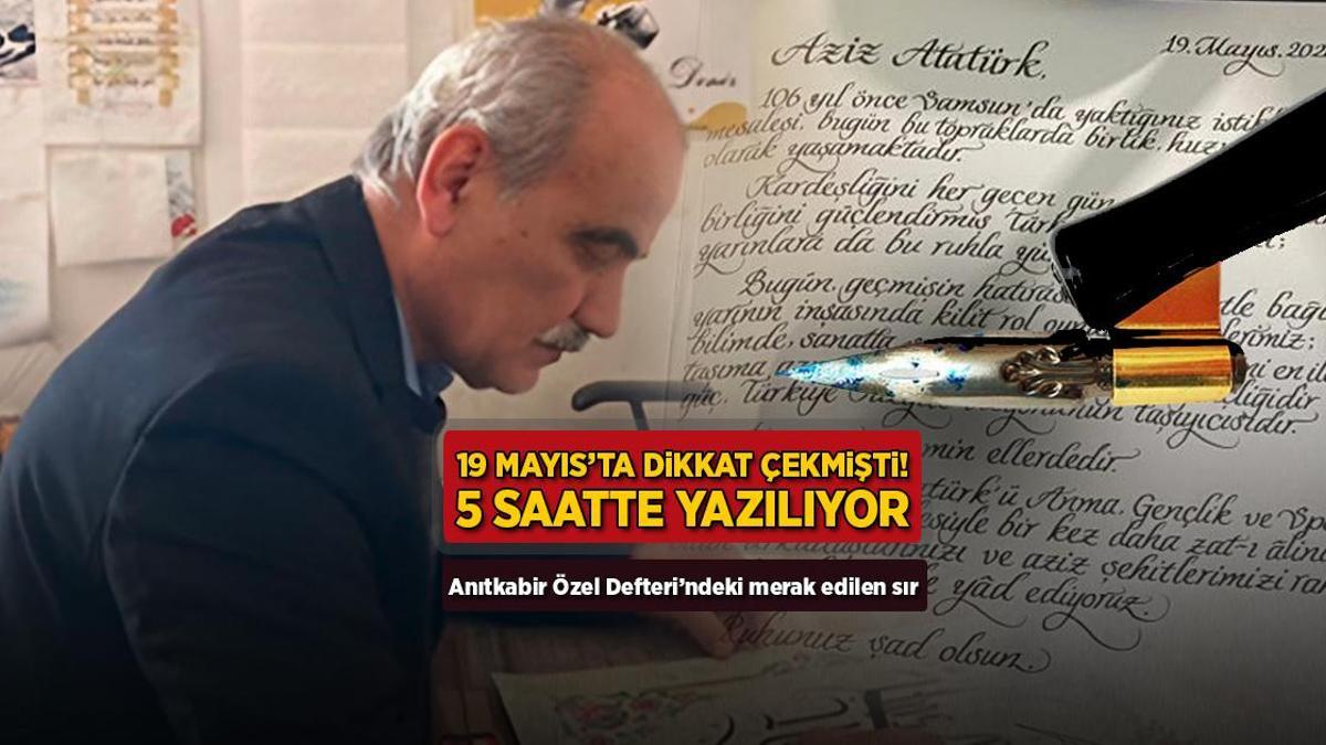 Anıtkabir Özel Defteri’ndeki sır: ‘5 saatte yazılıyor’
