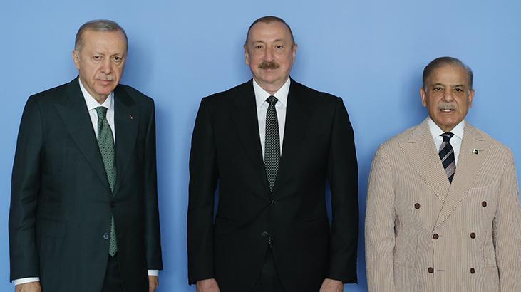Azerbaycan’da üçlü zirve! Erdoğan: Ortak hareket kabiliyetimizin geliştirilmesi seçim değil, zaruret