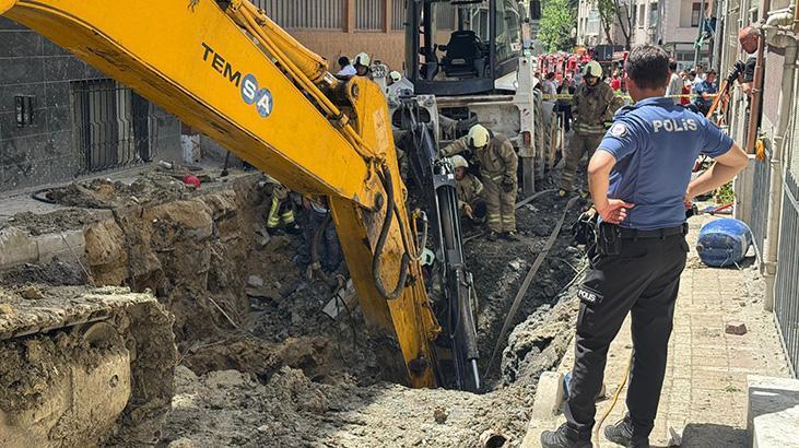 Bayrampaşa’da kanalizasyon çalışması sırasında bir işçi göçük altında kaldı