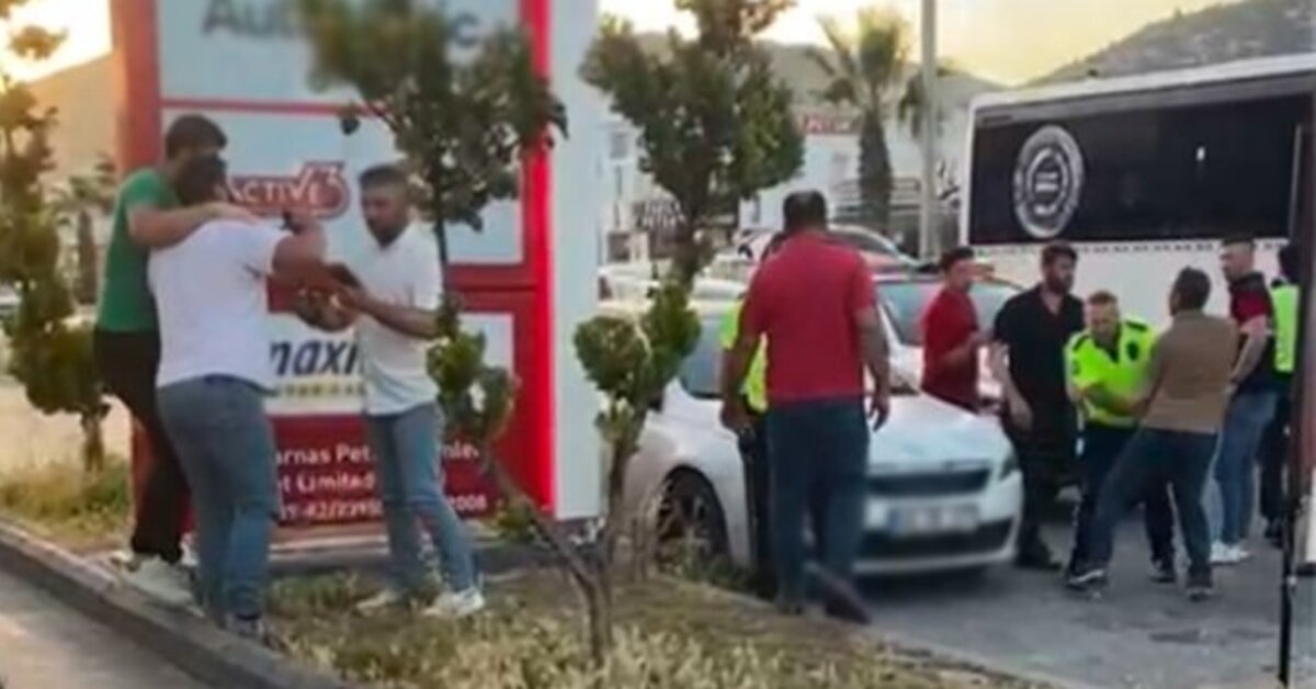 Bodrum'da durdurulan otomobildeki alkollü şüpheliler polise saldırdı: 2 yaralı, 3 gözaltı