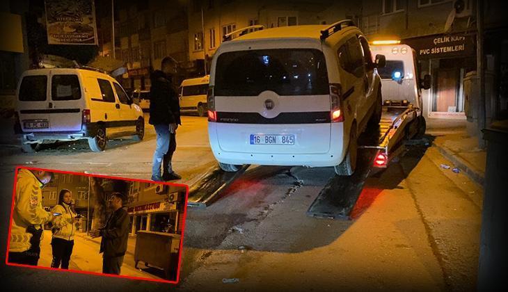 Bursa’da alkolmetre testini reddeden ehliyetsiz sürücü: Sicili yakacaksınız