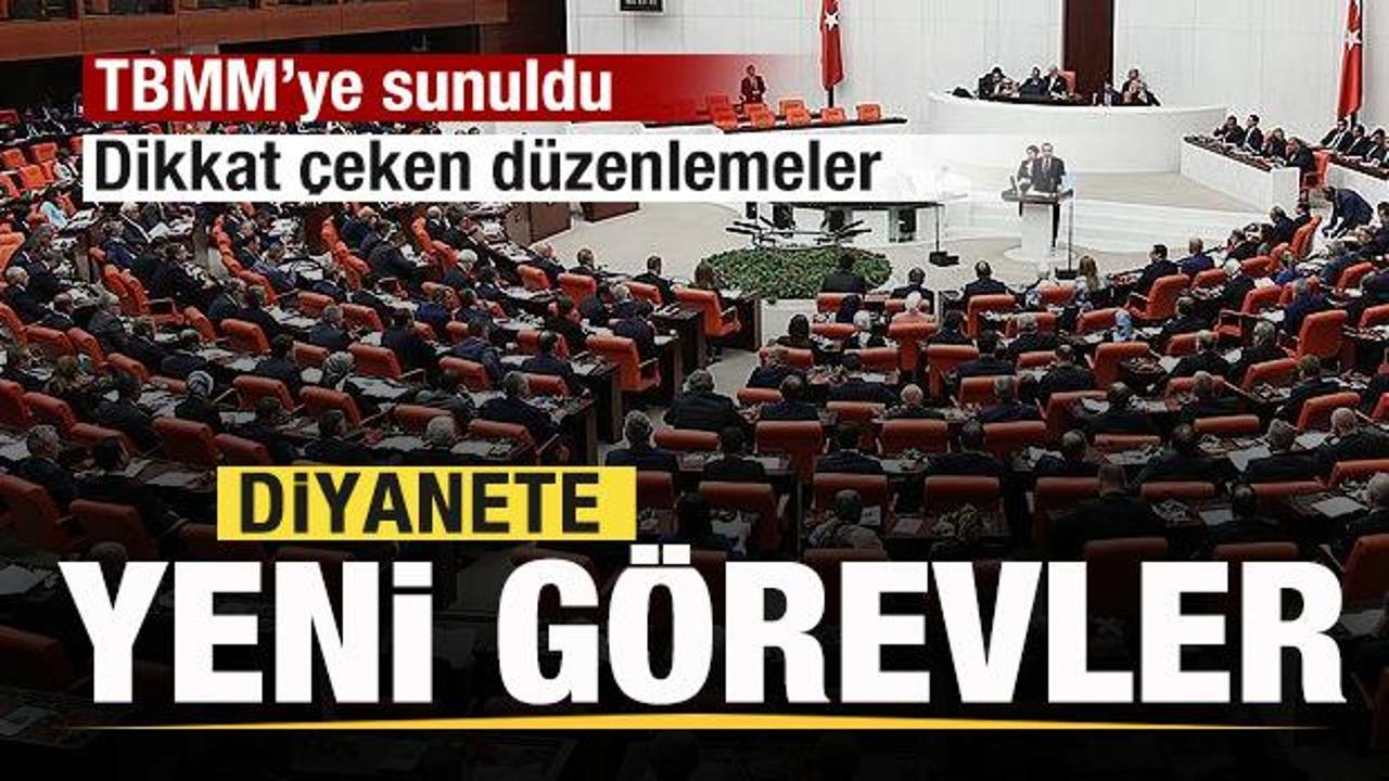 Çok sayıda kanun teklifi TBMM’ye sunuldu! Dikkat çeken maddeler! Diyanete yeni görevler!