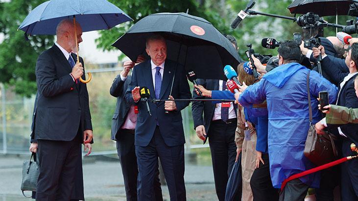 Cumhurbaşkanı Erdoğan Arnavutluk’ta: Tüm dünyaya barışı seslendireceğiz