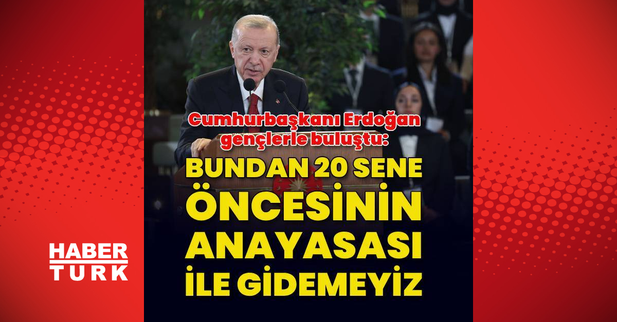 Cumhurbaşkanı Erdoğan, gençlerle buluştu | Son dakika haberleri