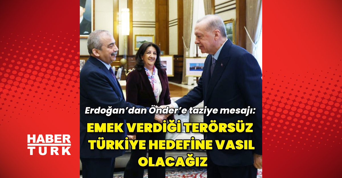 Cumhurbaşkanı Erdoğan'dan Sırrı Süreyya Önder'e taziye