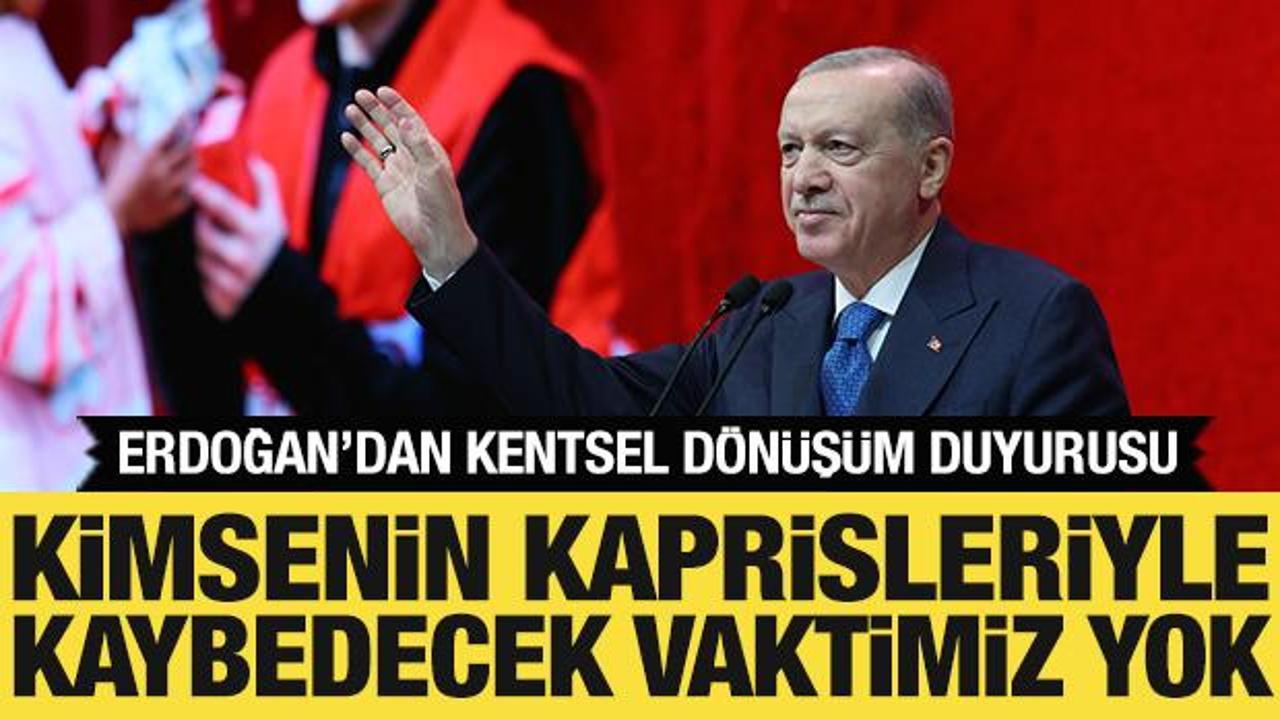 Cumhurbaşkanı Erdoğan’dan kentsel dönüşüm duyurusu: Kapsamlı hazırlık içindeyiz!