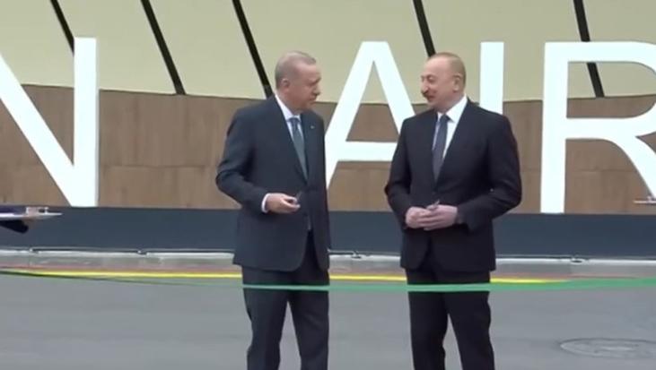 Erdoğan ve Aliyev, Laçın Havalimanı’nı açtı
