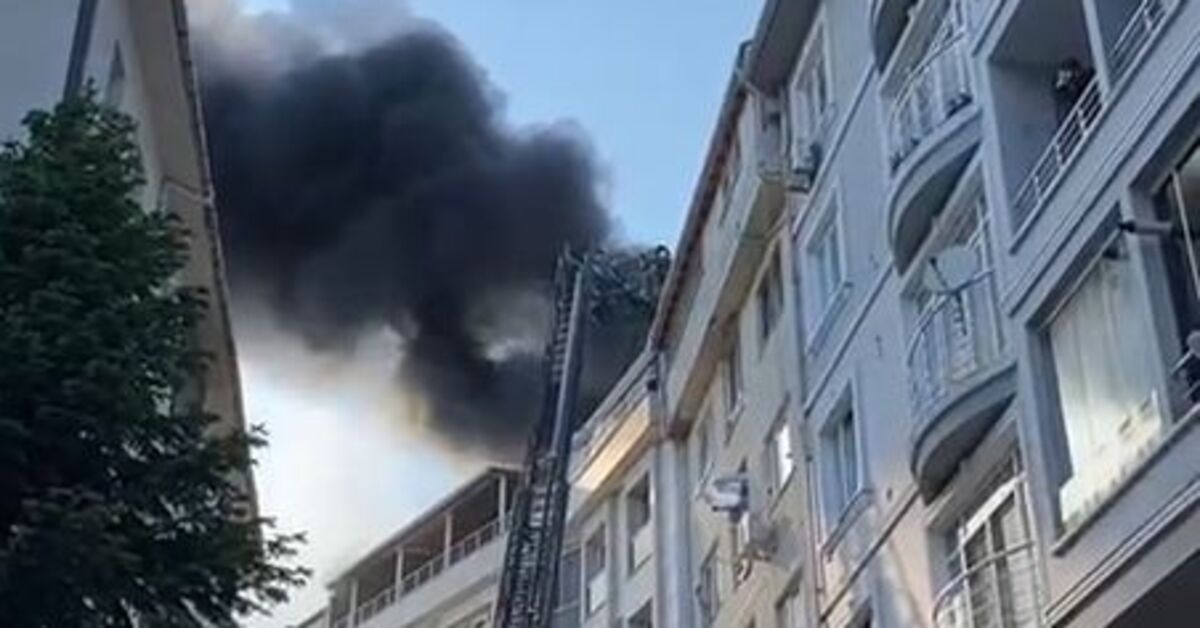 Eyüpsultan'da 7 katlı binada yangın – Güncel haberler | Son dakika haberleri