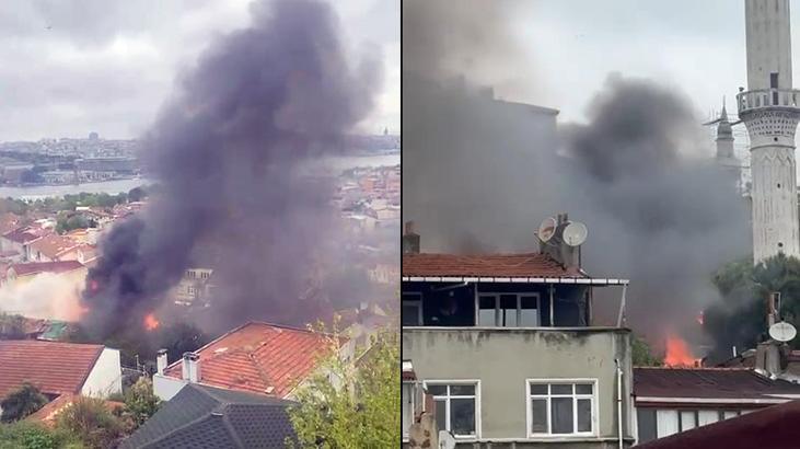 Fatih’te 3 gecekonduda yangın! Çok sayıda ekip sevk edildi