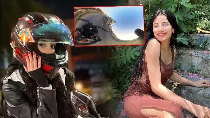 Fenomen motorcu Saniye’nin ölüme gidişi kask kamerasında