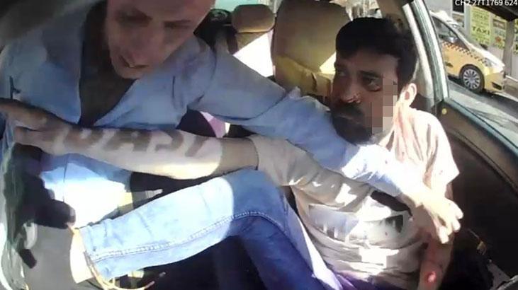 Gaziantep’te yolcu taksiciyi bıçakladı! Korku dolu anlar…