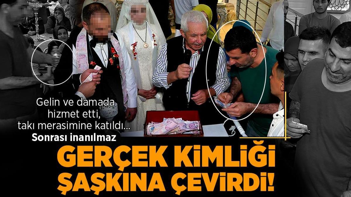 Gerçek kimliği şoke etti! Gelin damada su ikramı etti, takı merasimine katıldı… Sonrası inanılmaz