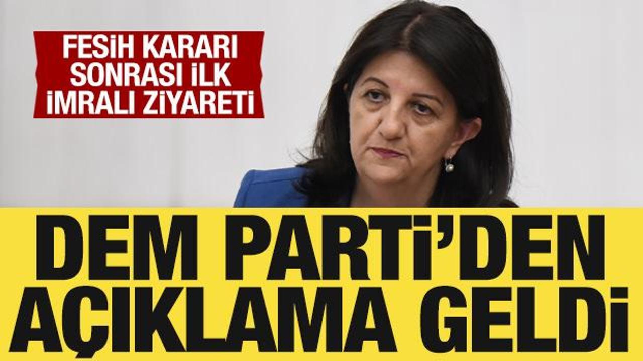 İmralı’yı ziyaret eden DEM Parti’den açıklama