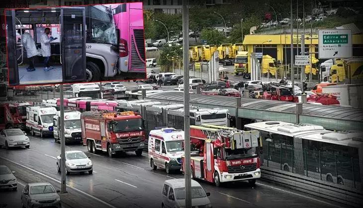 Metrobüs kazasında yaralan 56 kişi tahliye edildi