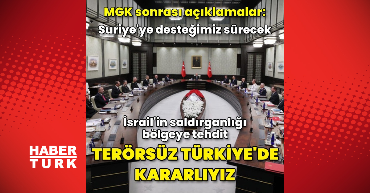 MGK toplantısında terörsüz Türkiye vurgusu