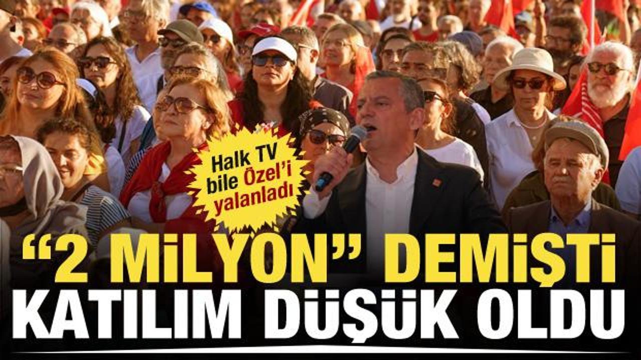 Özgür Özel’in ‘2 milyon’ dediği İzmir mitingine 70 bin kişi katılmış