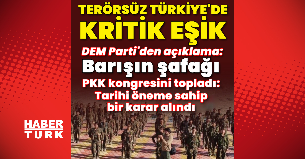 PKK: Öcalan'ın çağrısıyla kongre 5-7 Mayıs'ta toplandı! Tarihi bir karar alındı! | Son dakika haberi | Son dakika haberleri