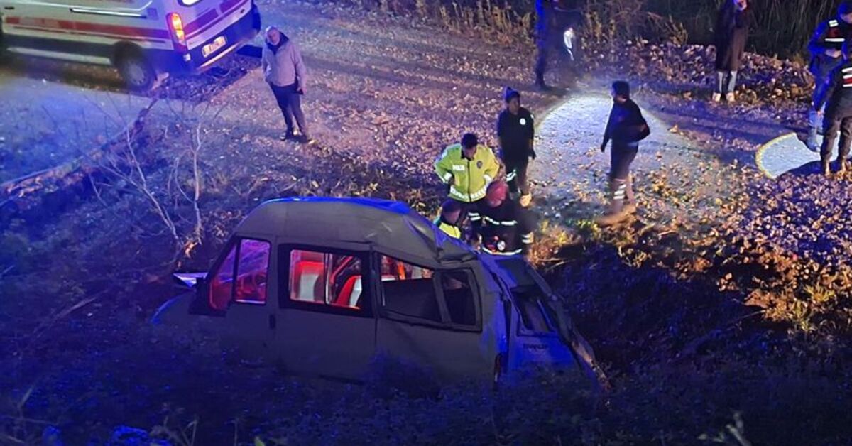 Samsun'da şarampole devrilen minibüsteki 1 kişi öldü, 4 kişi yaralandı – Güncel haberler