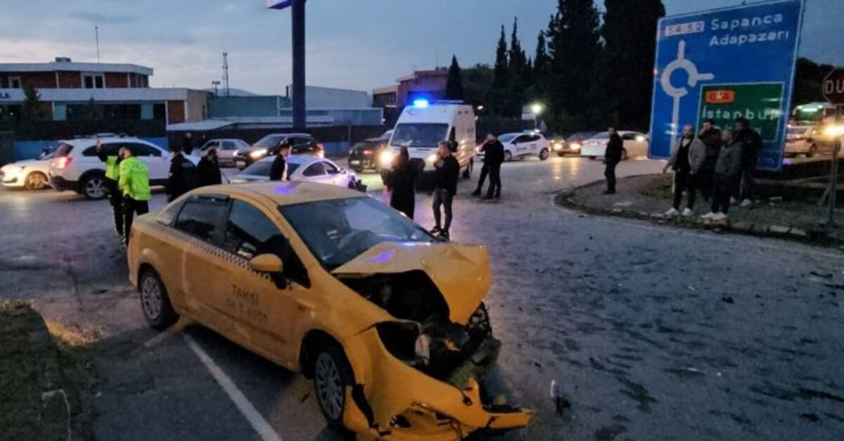 Sapanca'da taksi ile otomobilin çarpıştığı kazada 6 kişi yaralandı – Güncel haberler