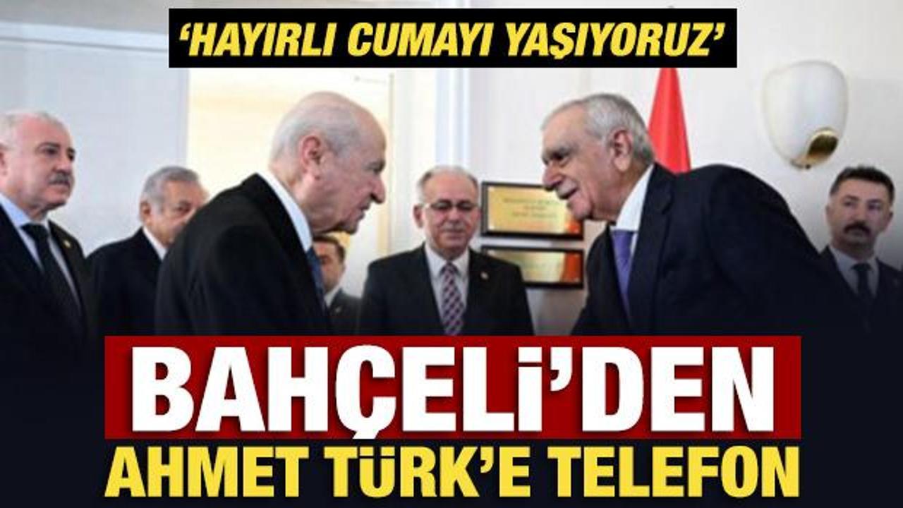 Son Dakika: Bahçeli, Ahmet Türk ile telefonda görüştü!