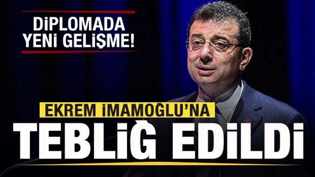 Son dakika diploma gelişmesi! Ekrem İmamoğlu’na tebliğ edildi