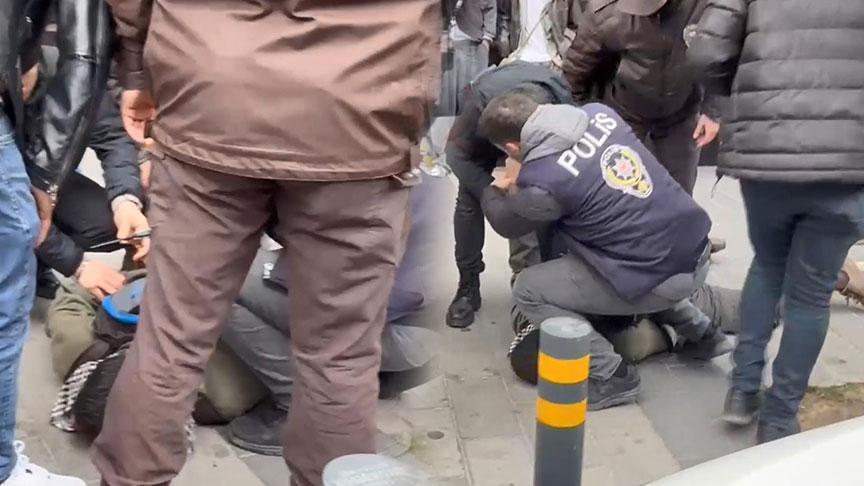 Üzerinden makas çıkan eylemciden ilginç savunma! ‘Burun kıllarımı alıyorum’