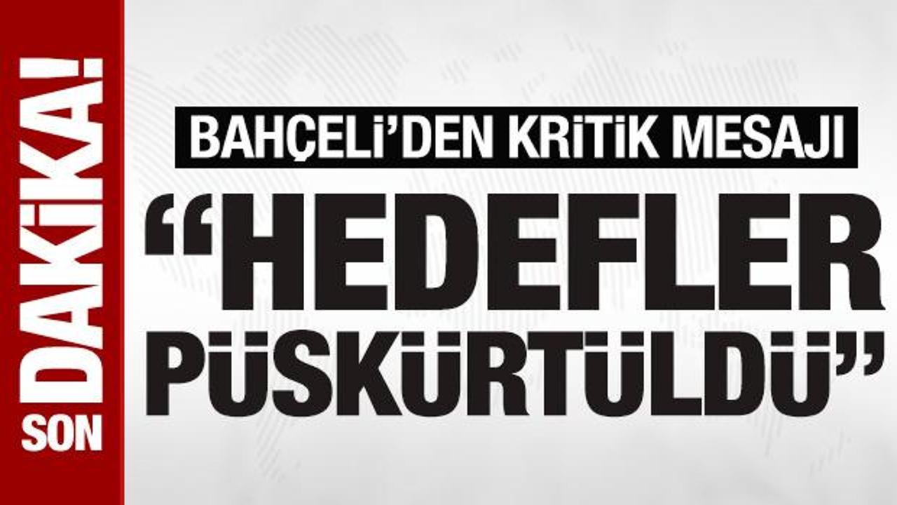Bahçeli’den 18 Mart mesajı: Türkiye’nin önüne geçilemeyecek