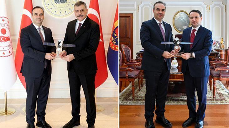 Bakan Kacır, İçişleri Bakanı Çiftçi ile Adalet Bakanı Gürlek'i ziyaret etti