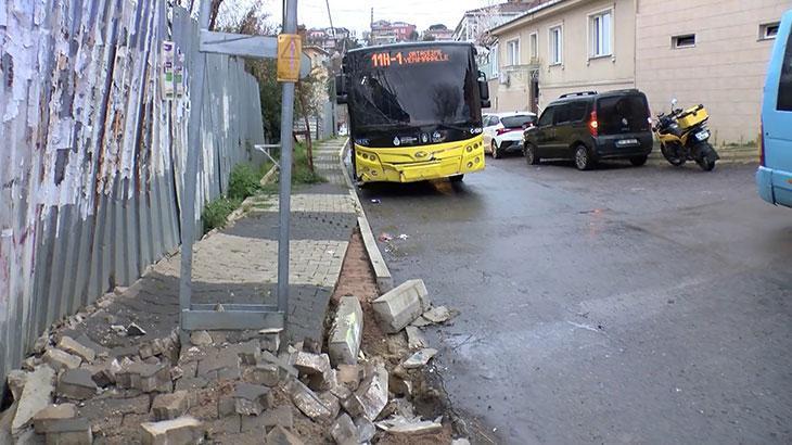 Beykoz'da kayan İETT otobüsü aydınlatma direğine çarptı! Yaralılar var