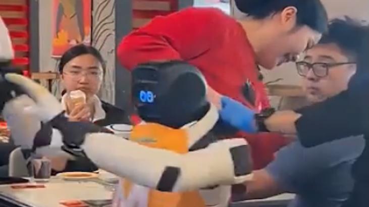 Bulaşık yıkamayı bırakıp dans eden robot, kısa sürede viral oldu