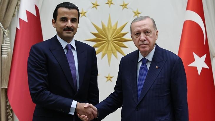 Cumhurbaşkanı Erdoğan, Katar Emiri Al Sani ile görüştü