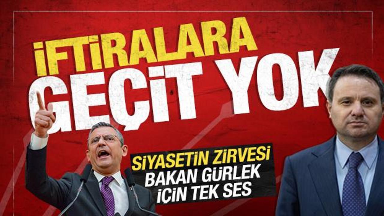 Siyasetin zirvesi Bakan Gürlek için tek ses: İftiralara geçit yok