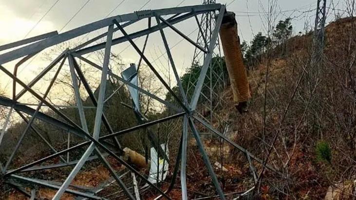 Vinç kiralayıp, gerilim hattı kablolarını çaldılar
