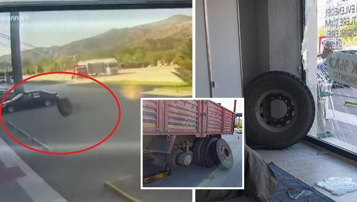 Amasya'da akılalmaz kaza! Mağaza camını tuzla buz eden "davetsiz misafir" kamerada
