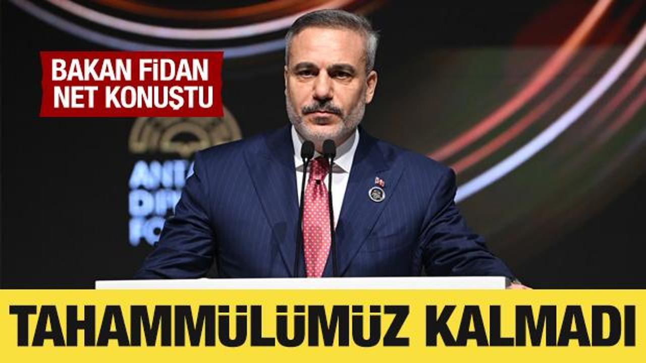 Bakan Fidan: Bölgenin savaşlara tahammülü kalmadı!