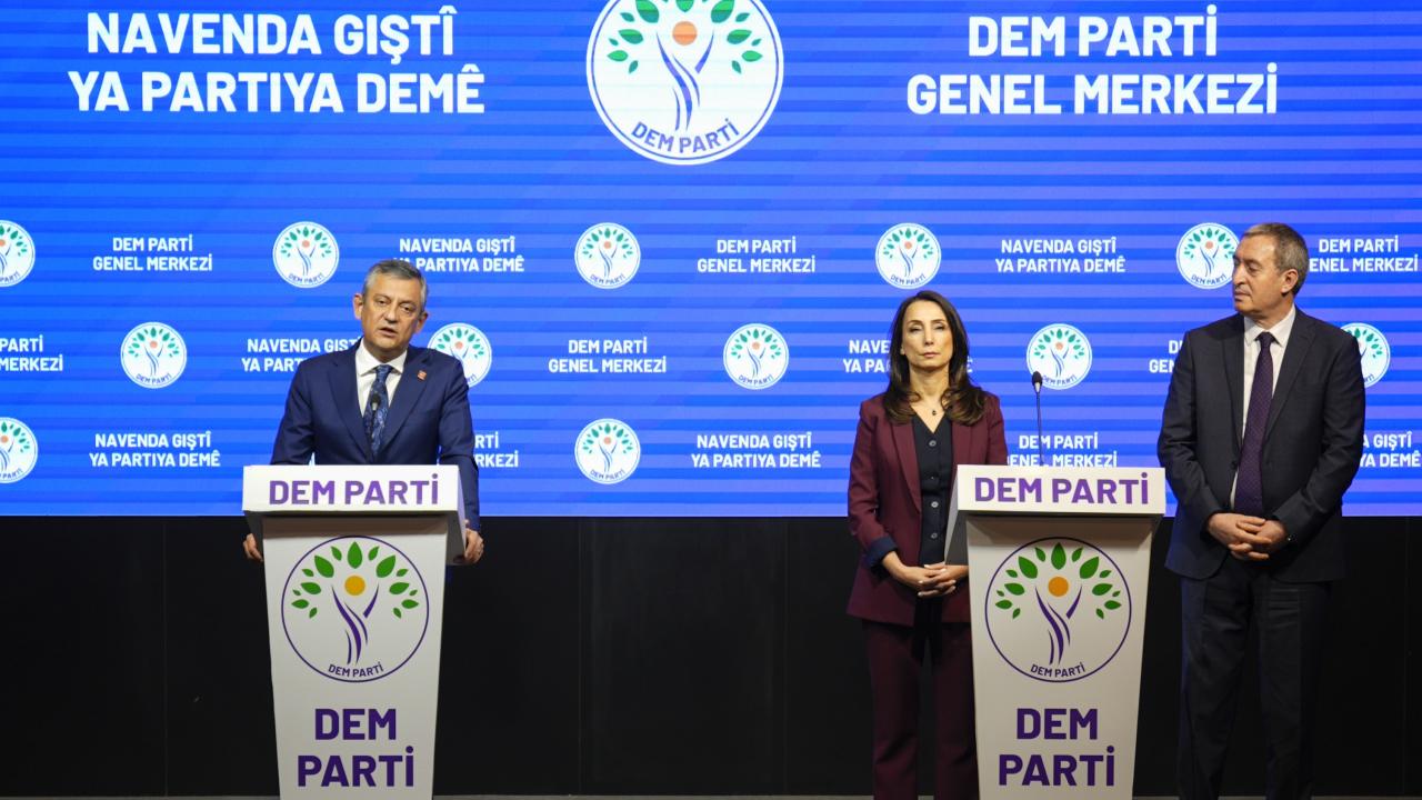 CHP Genel Başkanı Özgür Özel, DEM Parti’yi ziyaret etti