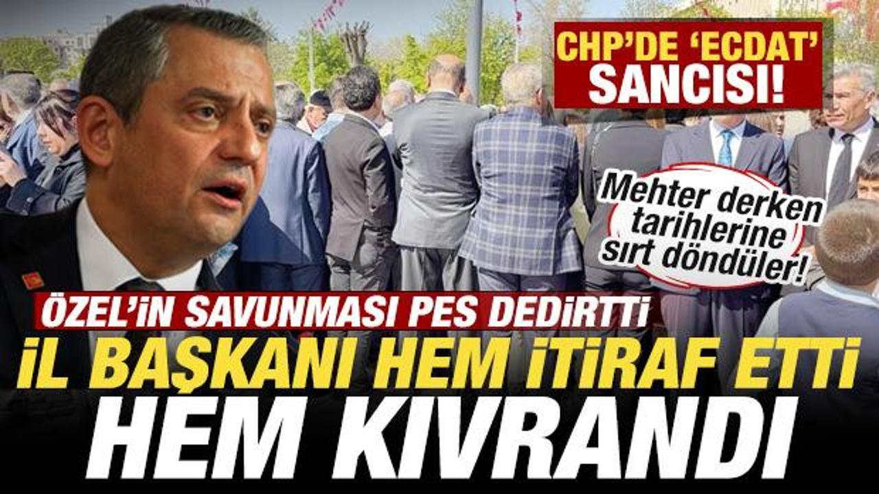 CHP’de mehter sancısı! Başkan hem itiraf etti hem kıvrandı! Özel’in savunması pes dedirtti