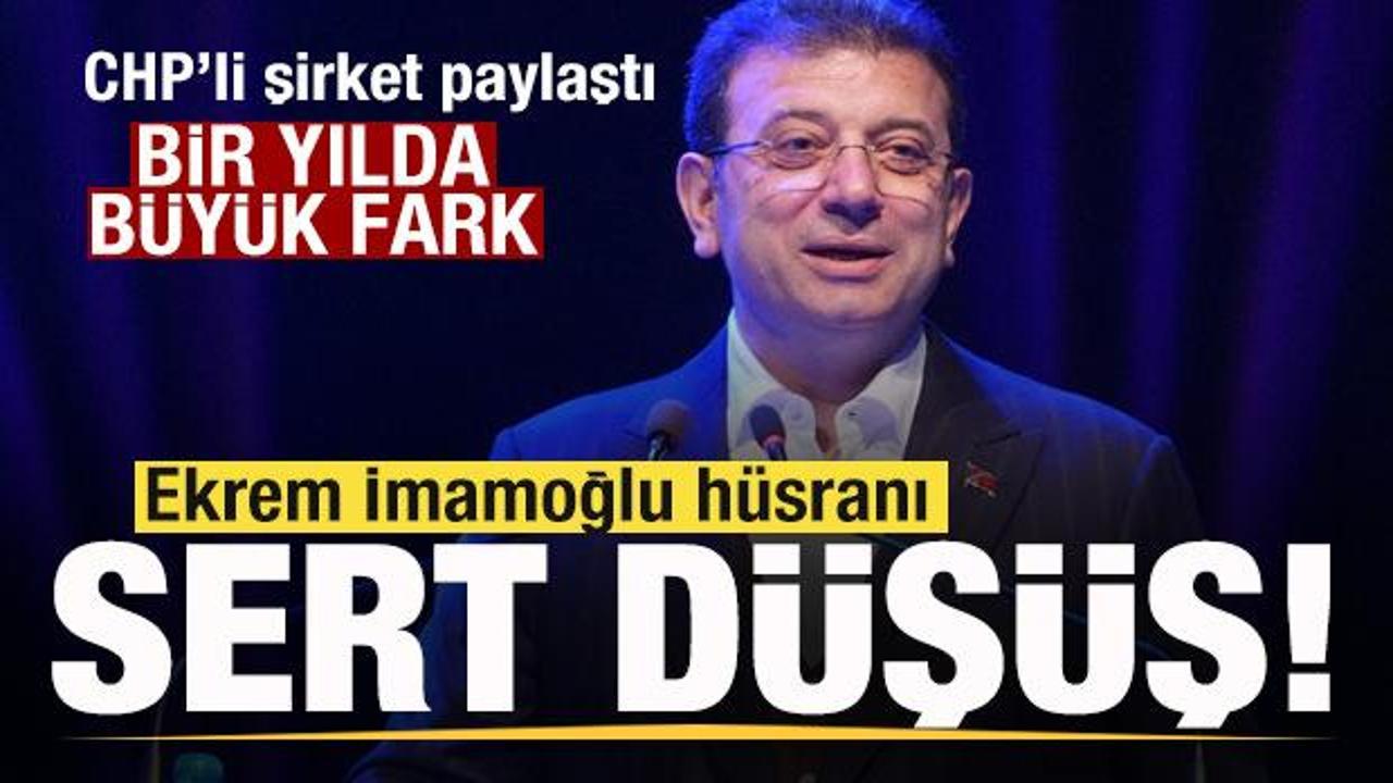 CHP’ye yakın anket şirketi paylaştı! Ekrem İmamoğlu hüsranı! Sert düşüş