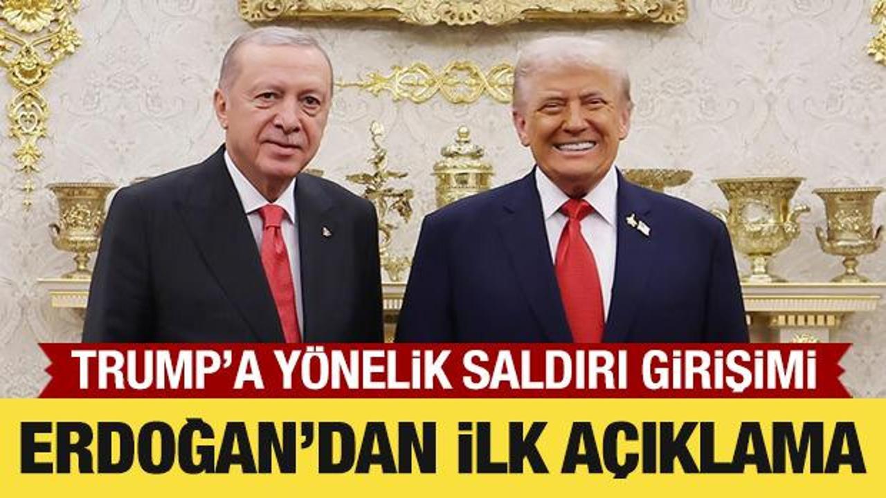 Cumhurbaşkanı Erdoğan’dan Trump’a yönelik saldırı girişimine kınama