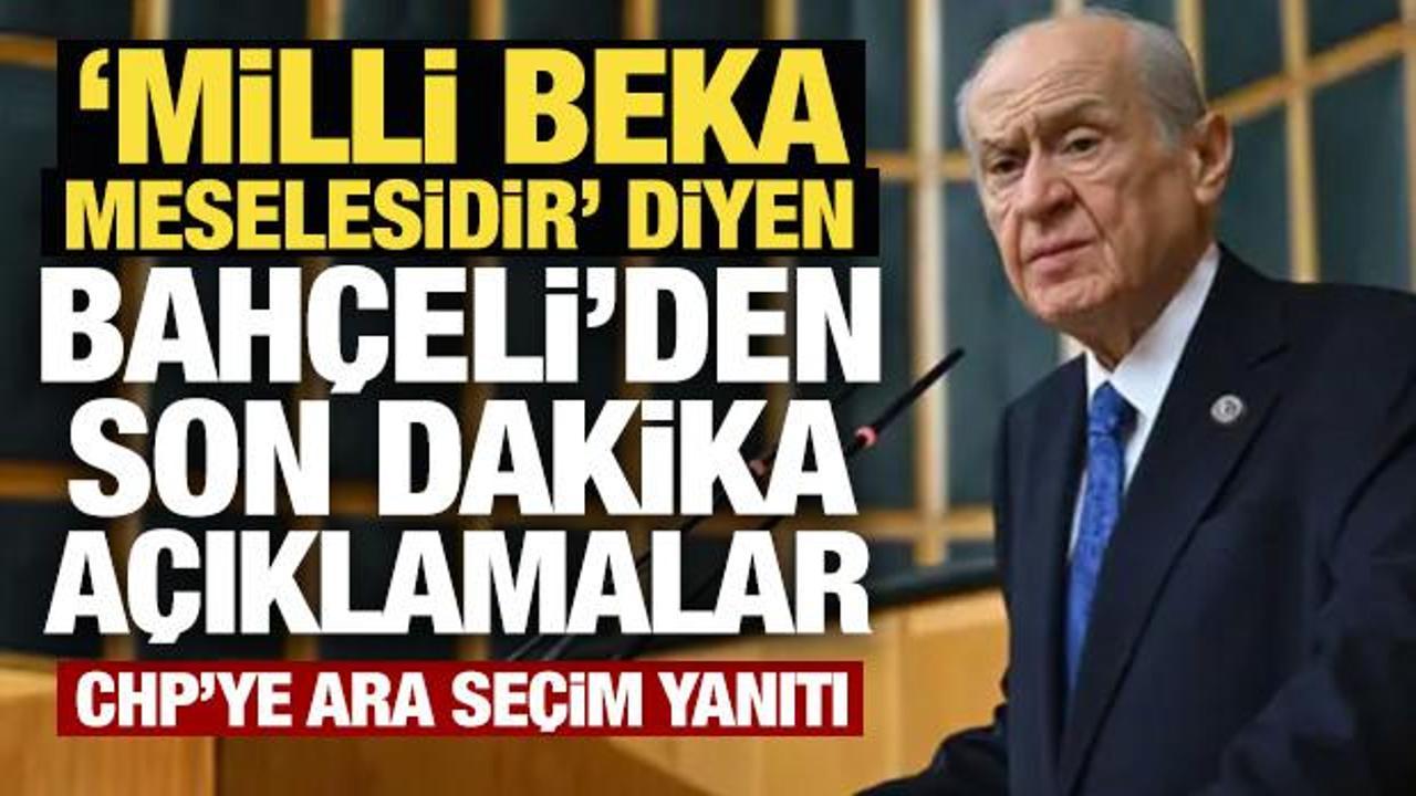 ‘Milli beka meselesidir’ diyen Bahçeli’den son dakika açıklamalar!