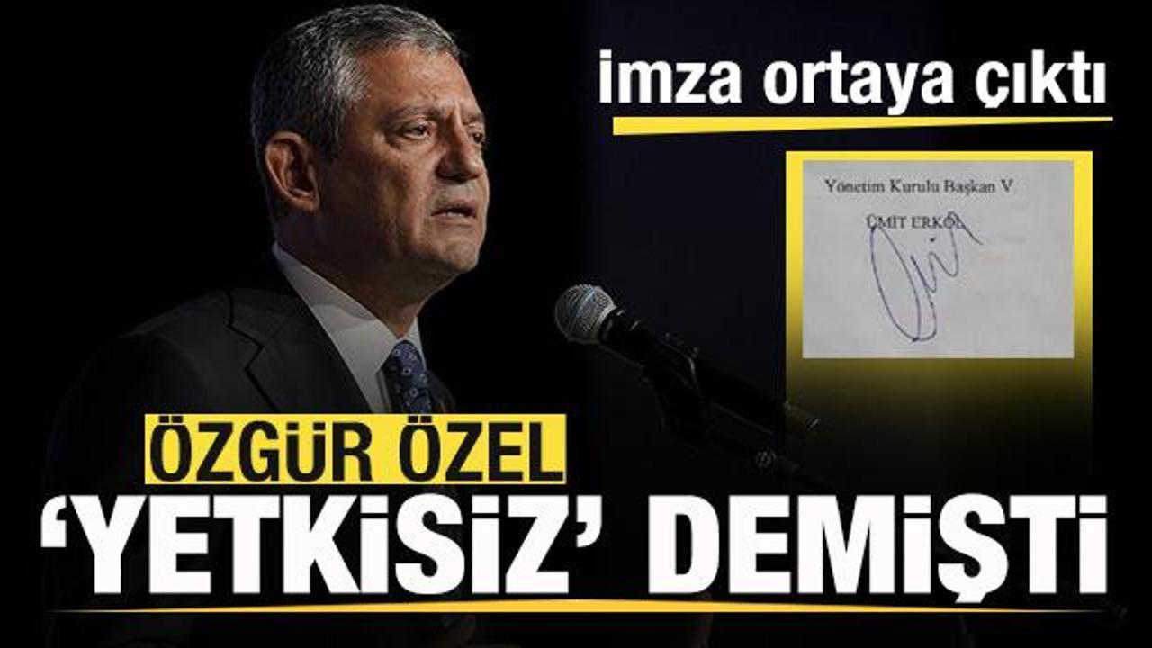 Özgür Özel ‘yetkisi yok’ demişti! İmza ortaya çıktı