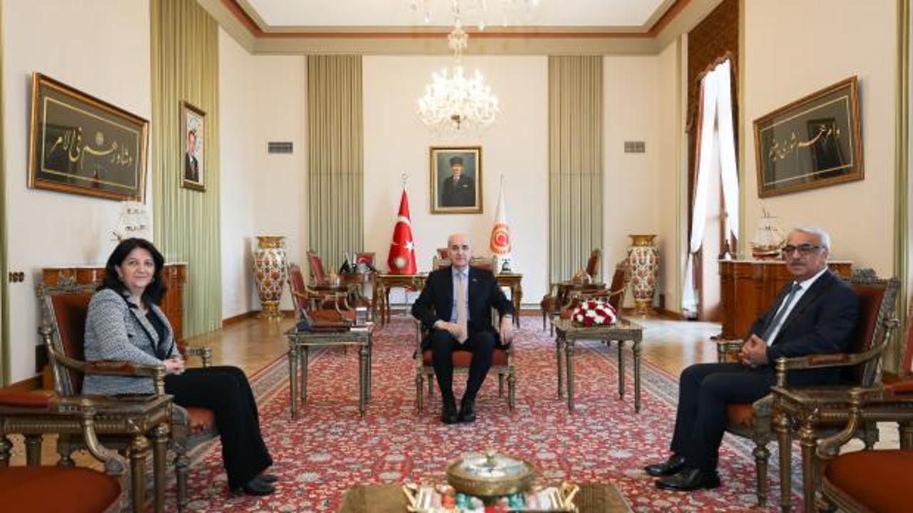 TBMM Başkanı Kurtulmuş, DEM Parti heyetini kabul etti