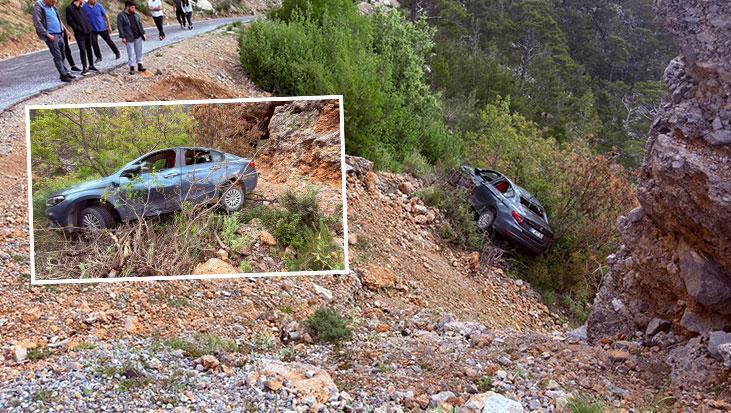 Antalya'da otomobil şarampole uçtu! 3'ü çocuk 5 kişi yaralandı