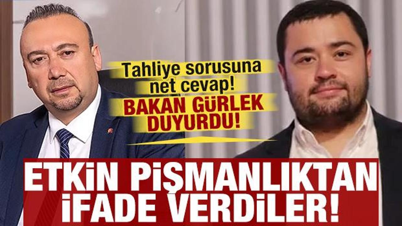 Bakan Gürlek duyurdu: Özkan Yalım etkin pişmanlıktan ifade verdi!